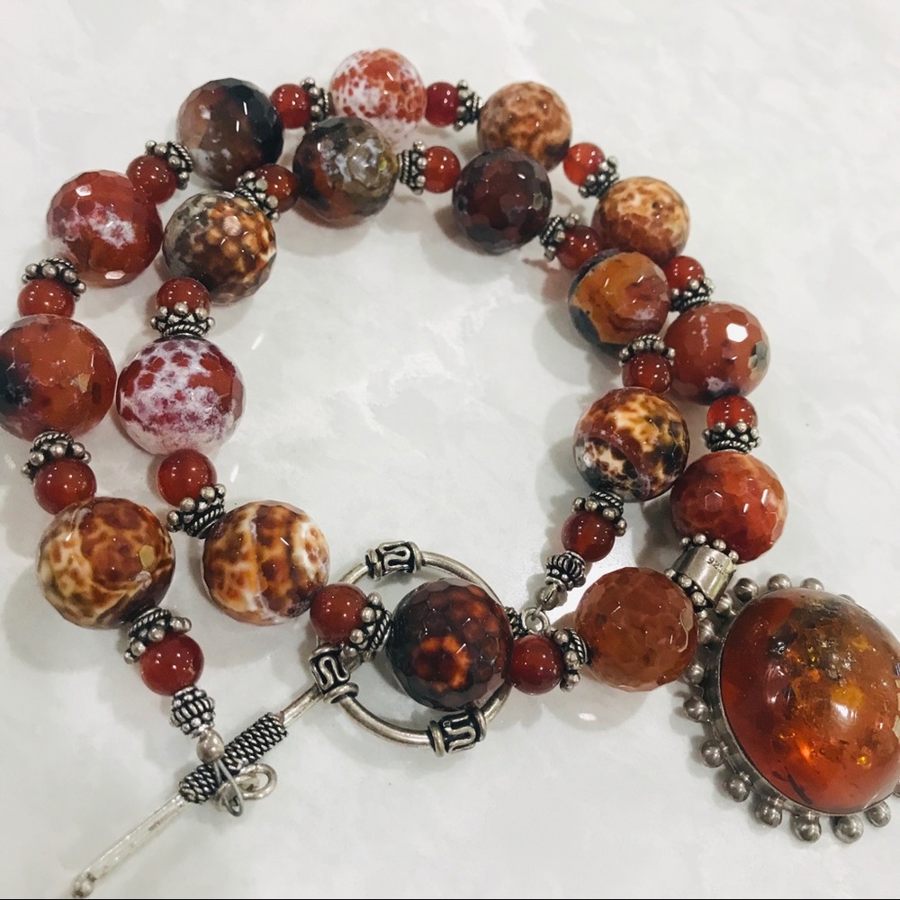 Statement necklace and bracelet - Picture 5 of 9